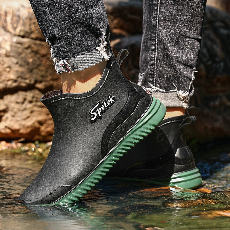 Fishing Boots - Ankle Rain Boots Integrated Forming Simple
