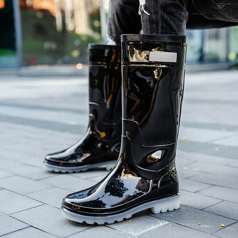 New Men Rain Boots High Rain B - Fishing Boots reseña y precio
