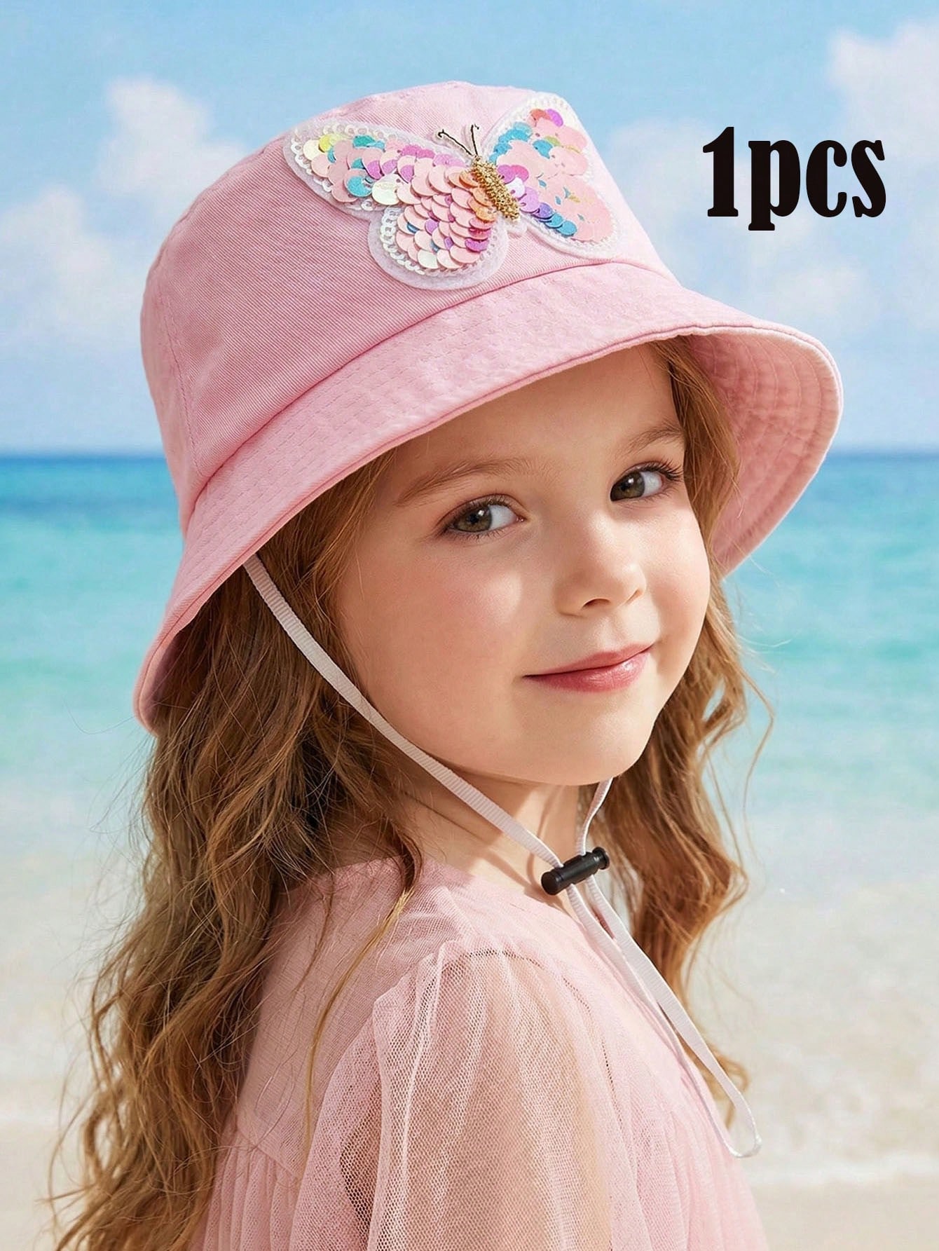 1pcs 3-8Y Girls Sequined Butte - Fishing Hat reseña y precio