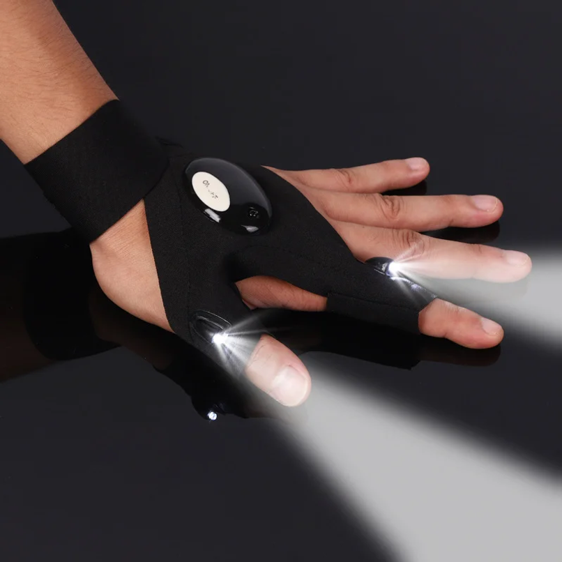 LED Half Finger Glove for Men  - Fishing Gloves reseña y precio