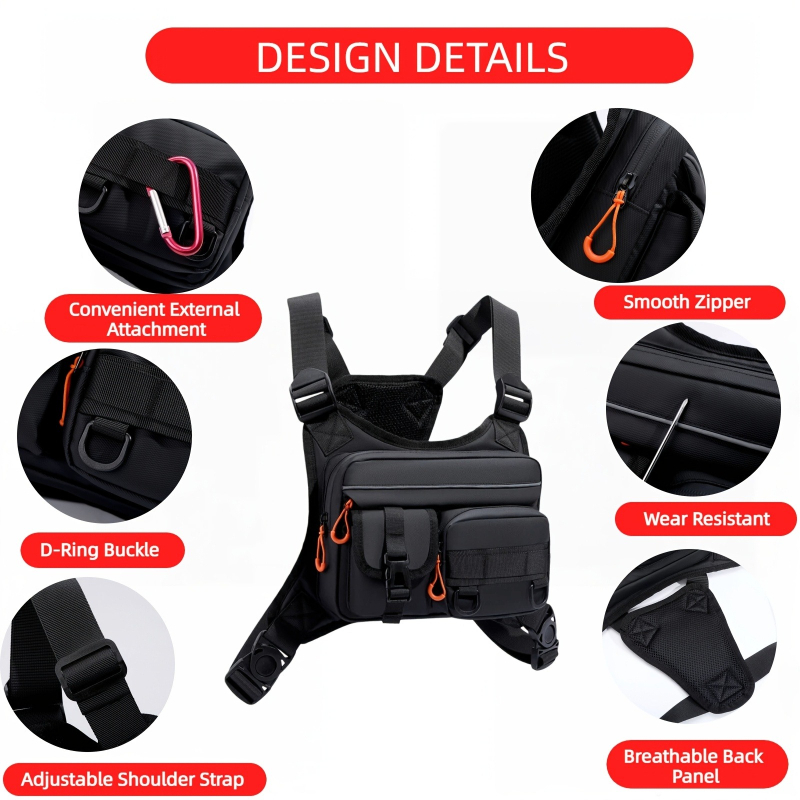 Men's Tactical Chest Bag, Runn - Fishing Vest reseña y precio