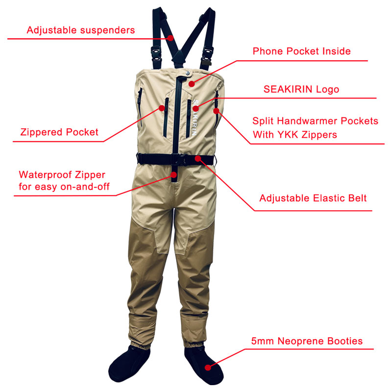Zip-front Breathable Stout Che - Fishing Pants Waterproof reseña y precio