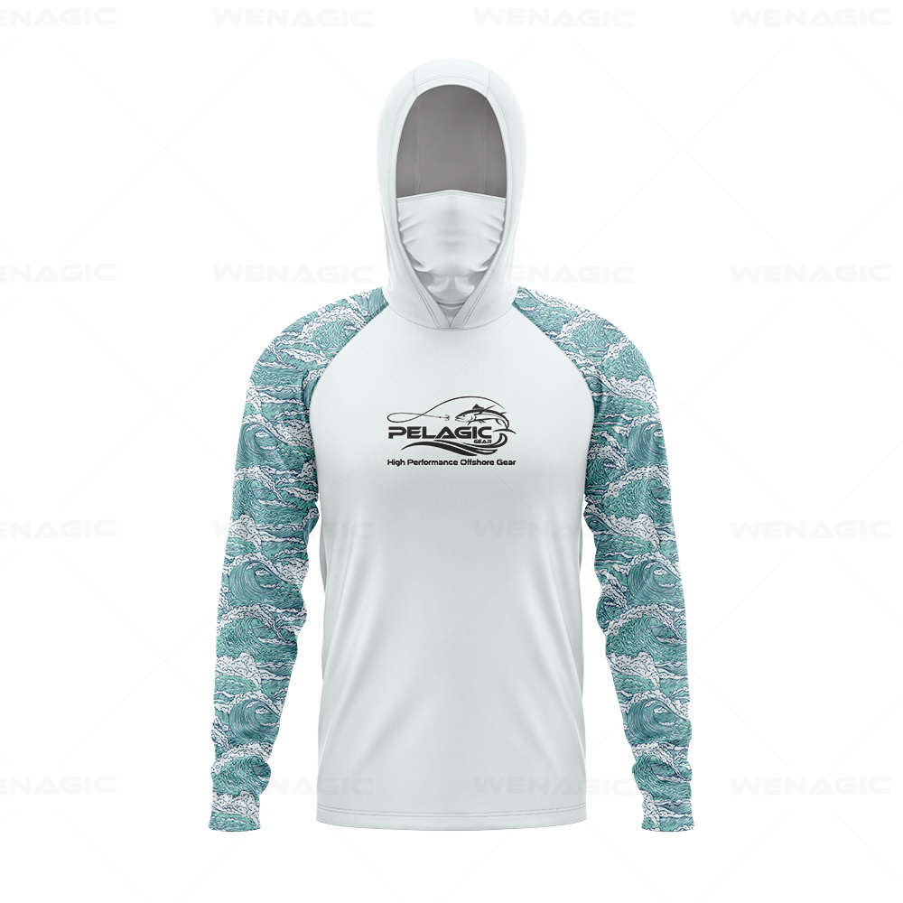 pelagic gear Men Hood Fishing  - Fishing Shirt Uv Protection reseña y precio