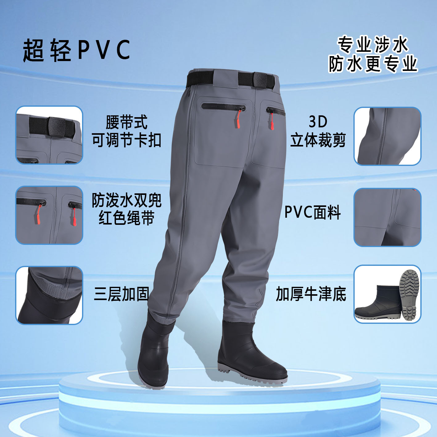 Men's Waterproof Fishing Wadin - Fishing Pants Waterproof reseña y precio