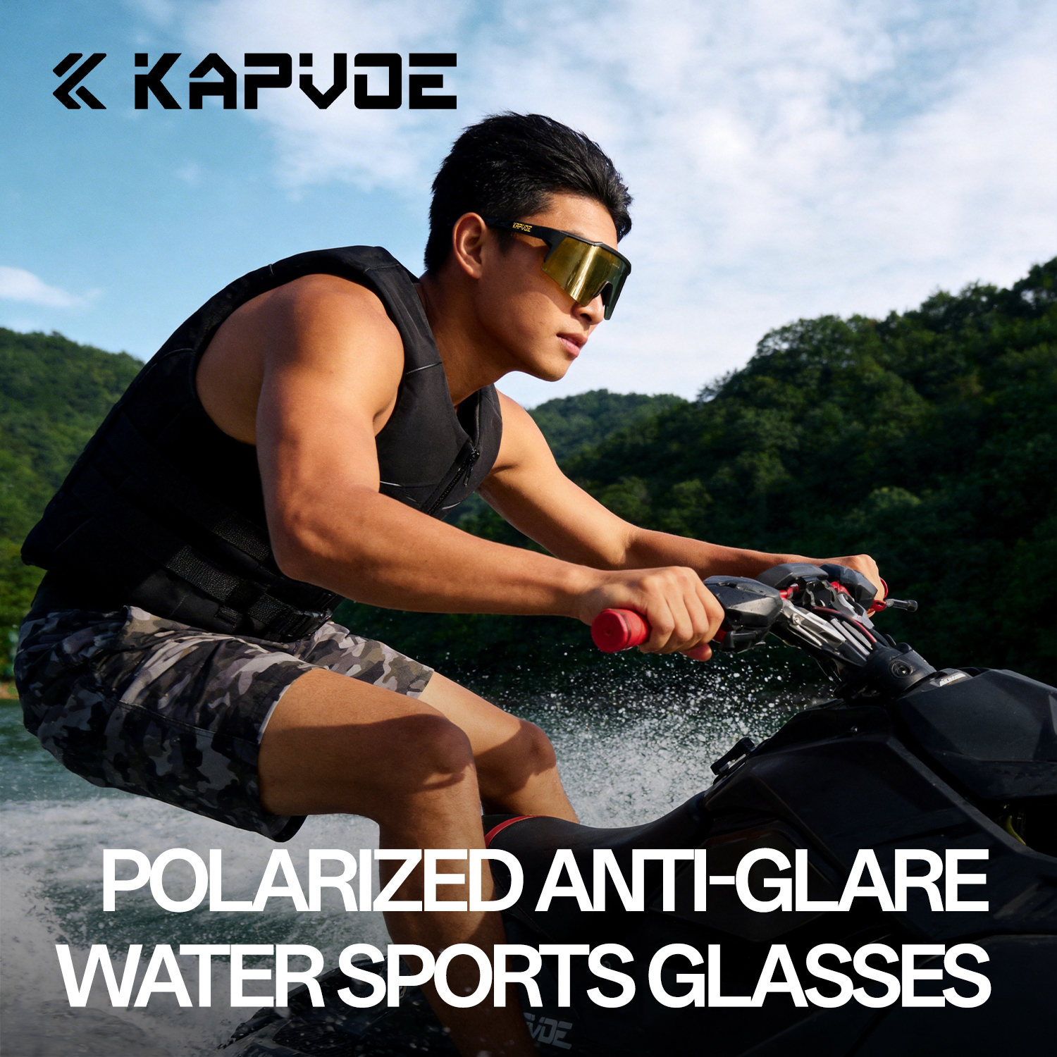 KAPVOE UV400 Anti-glare Surfin - Fishing Sunglasses Polarized reseña y precio
