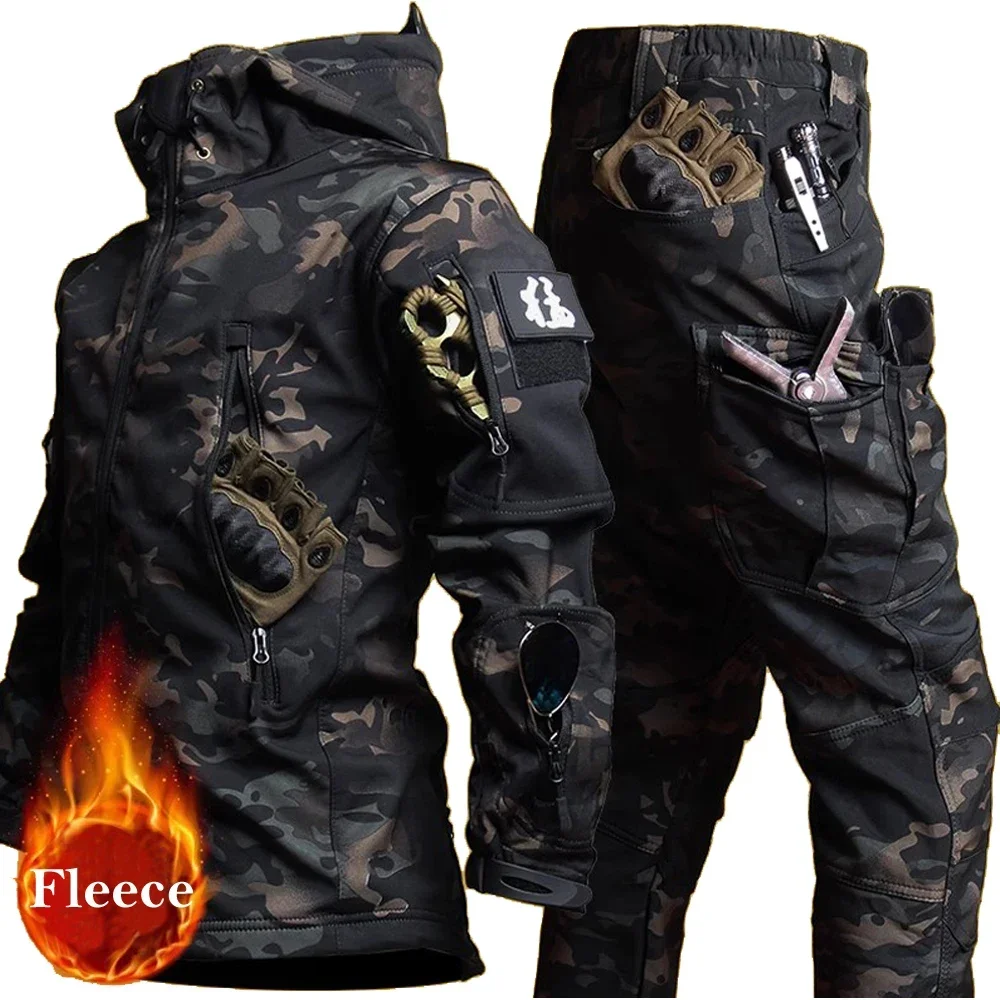 Winter Autumn Fleece Warm Wate - Fishing Jacket Waterproof reseña y precio