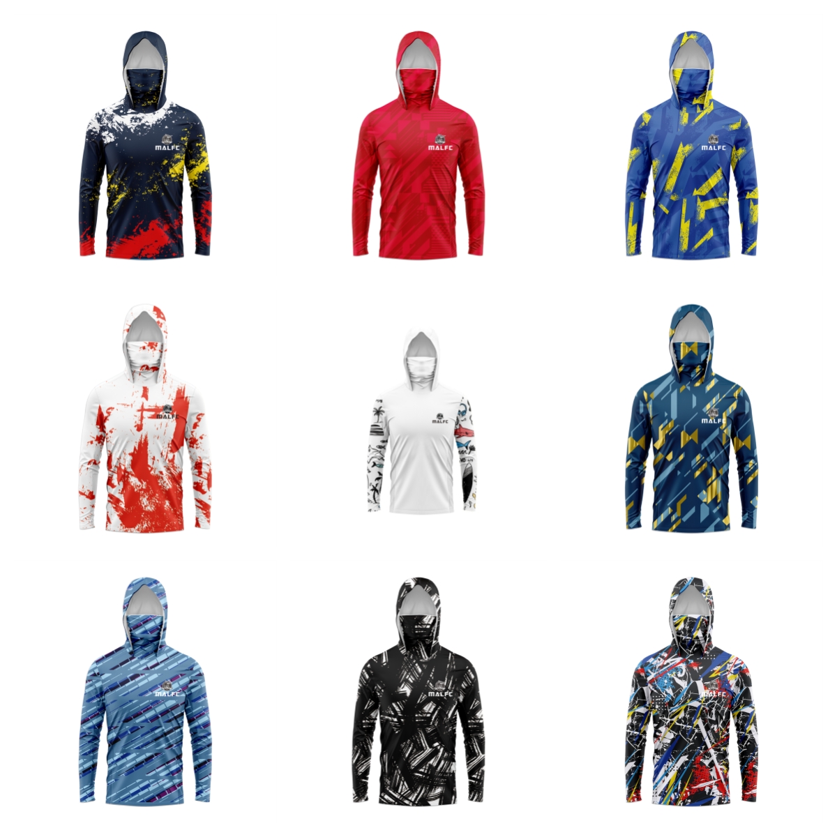 MALFC Men Hood Fishing Shirt l - Fishing Shirt Uv Protection reseña y precio