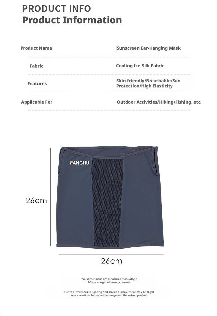 1 piece of summer ice silk ant - Fishing Mask Sun Protection reseña y precio