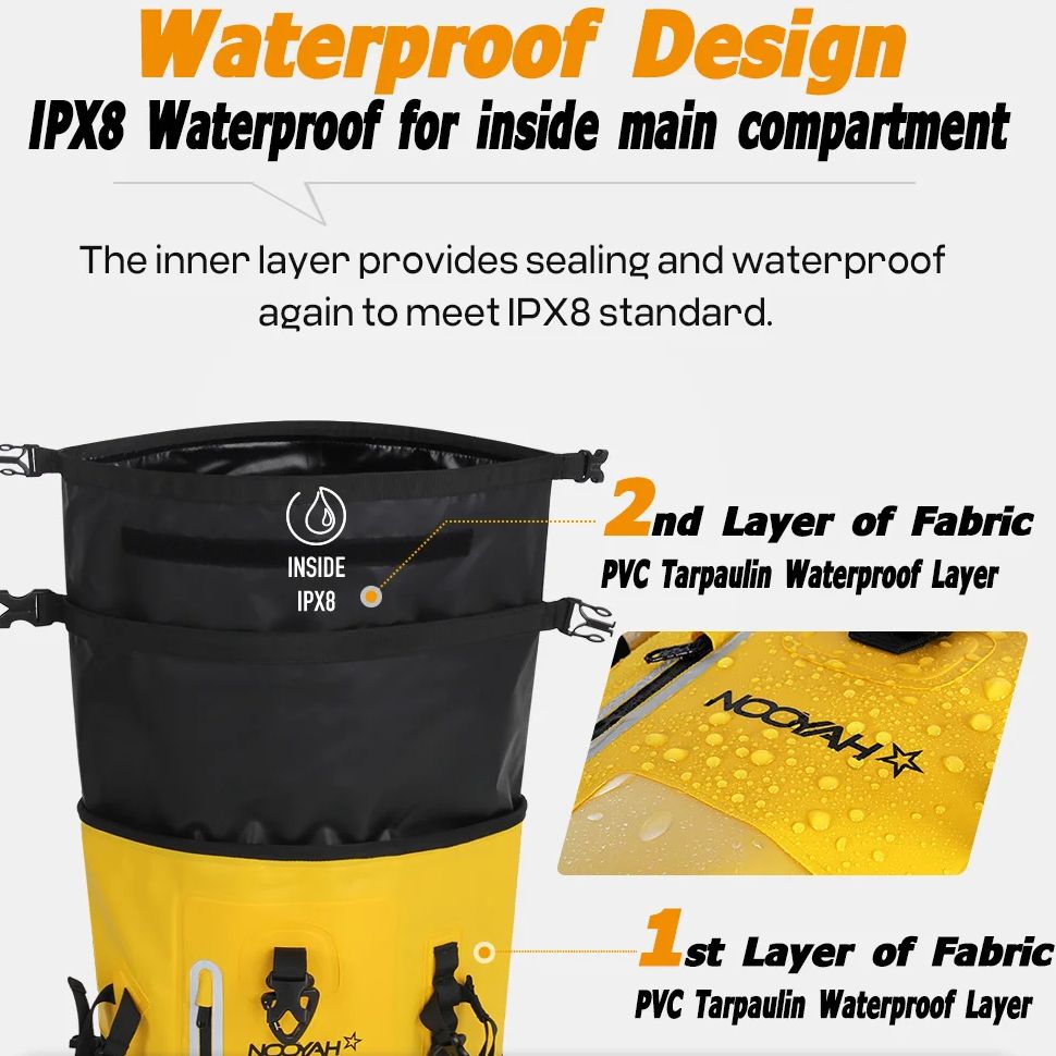 NOOYAH Dry Bag Waterproof Back - Fishing Bag Waterproof reseña y precio