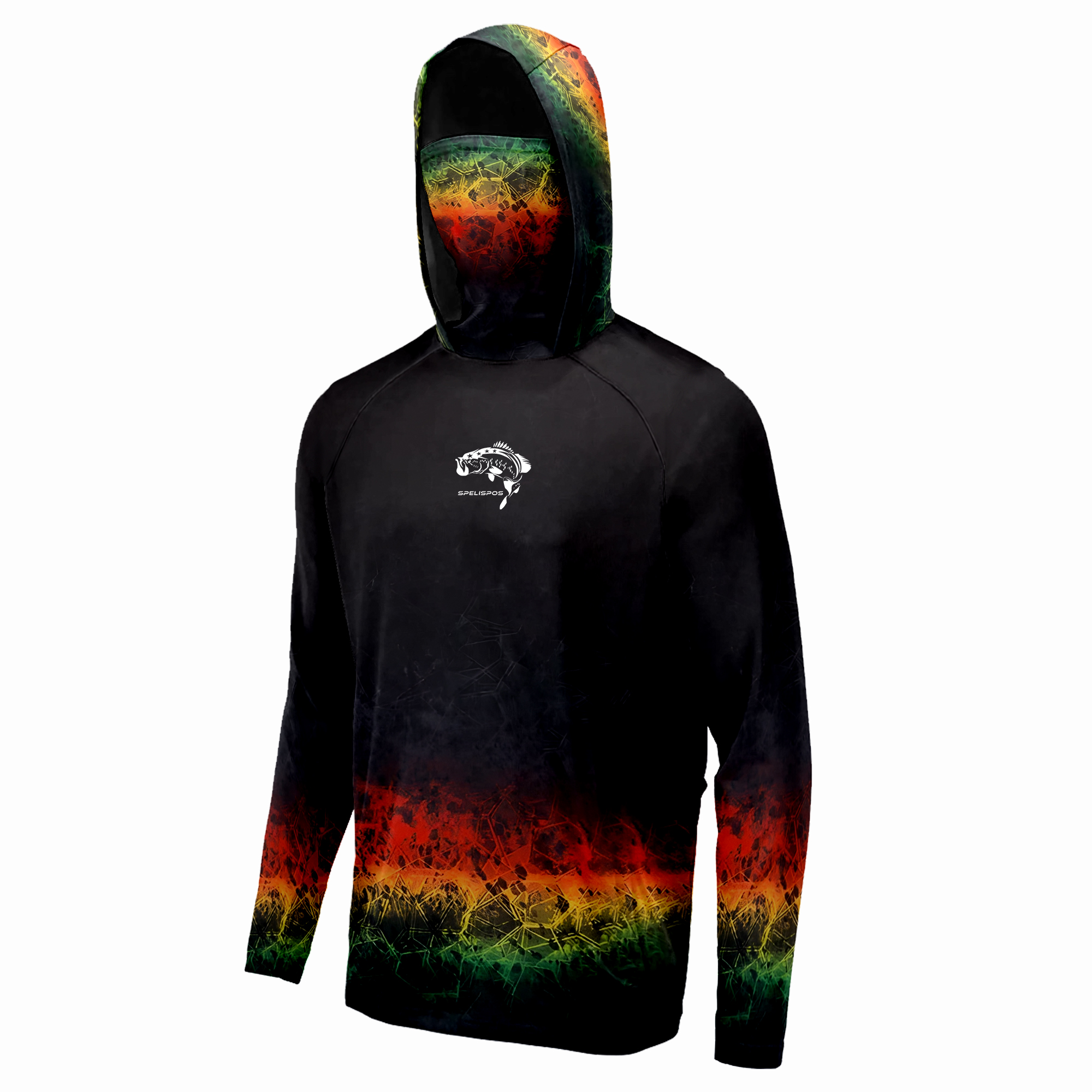 Fishing Shirt Red Hoodie Mask  - Fishing Mask Sun Protection reseña y precio