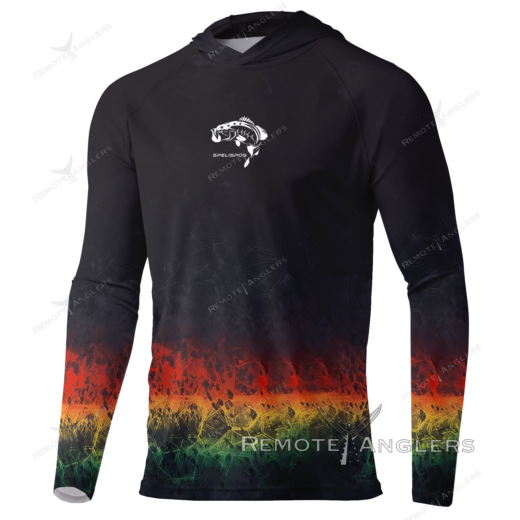 Fishing Shirt Red Hoodie Mask  - Fishing Mask Sun Protection reseña y precio