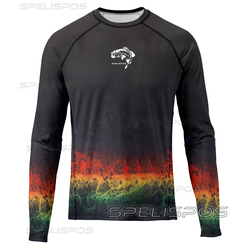 Fishing Shirt Red Hoodie Mask  - Fishing Mask Sun Protection reseña y precio