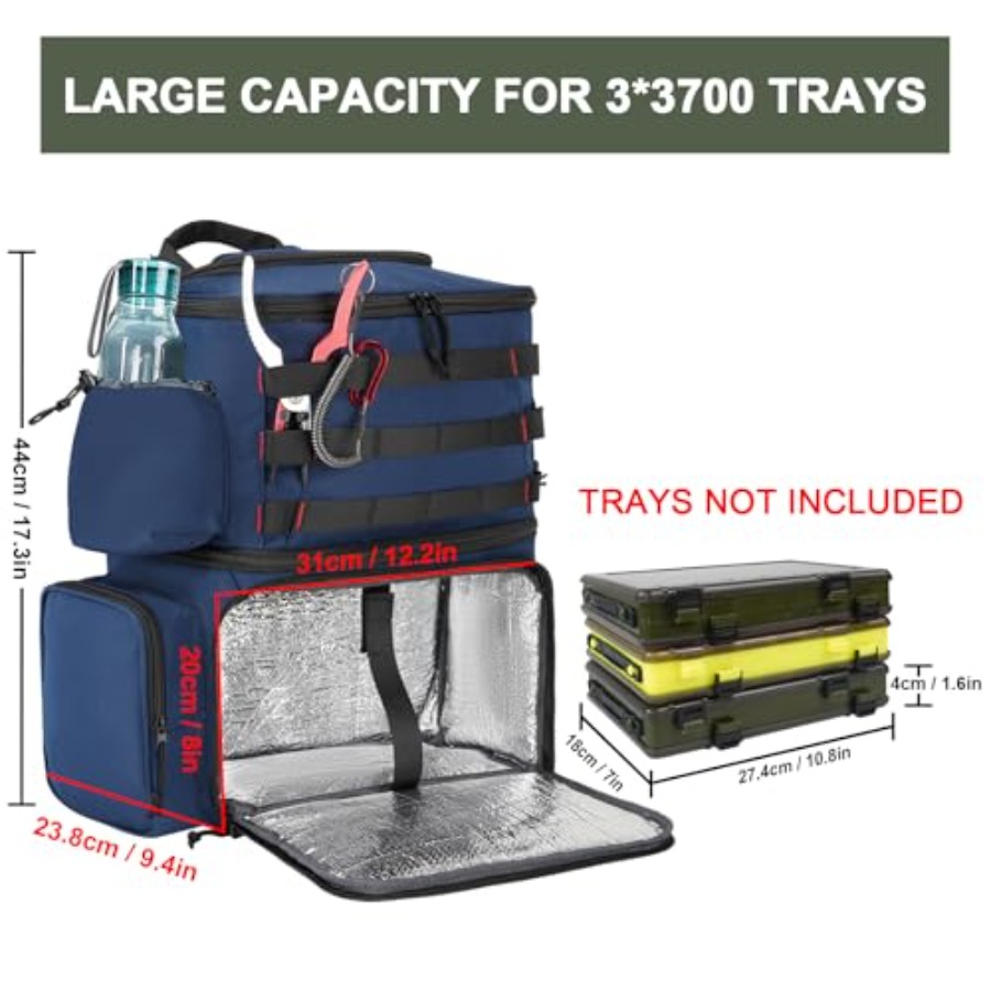 Fishing Backpack, Water Resist - Fishing Backpack reseña y precio