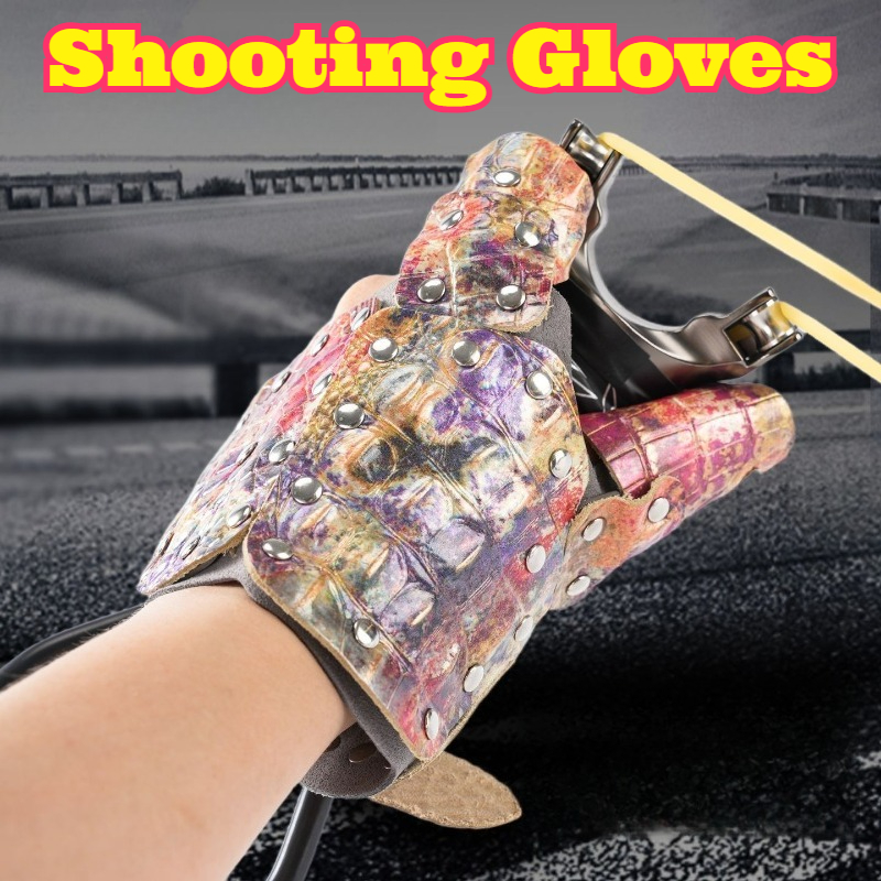 Half Finger Cowhide Gloves Cro - Fishing Gloves reseña y precio