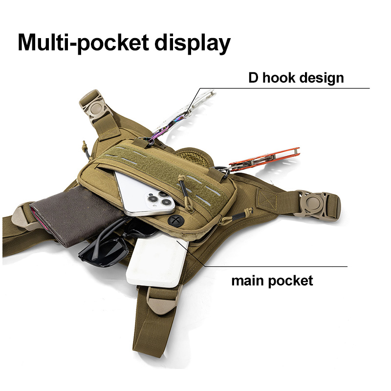 Tactical Front Chest Rig Bag V - Fishing Vest reseña y precio