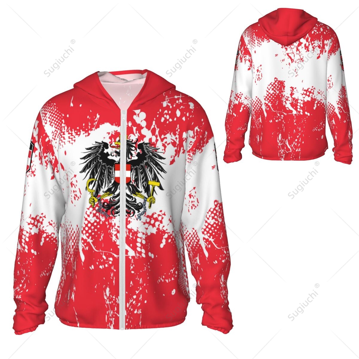 Austria Flag Sun Protection Ho - Fishing Hoodie reseña y precio
