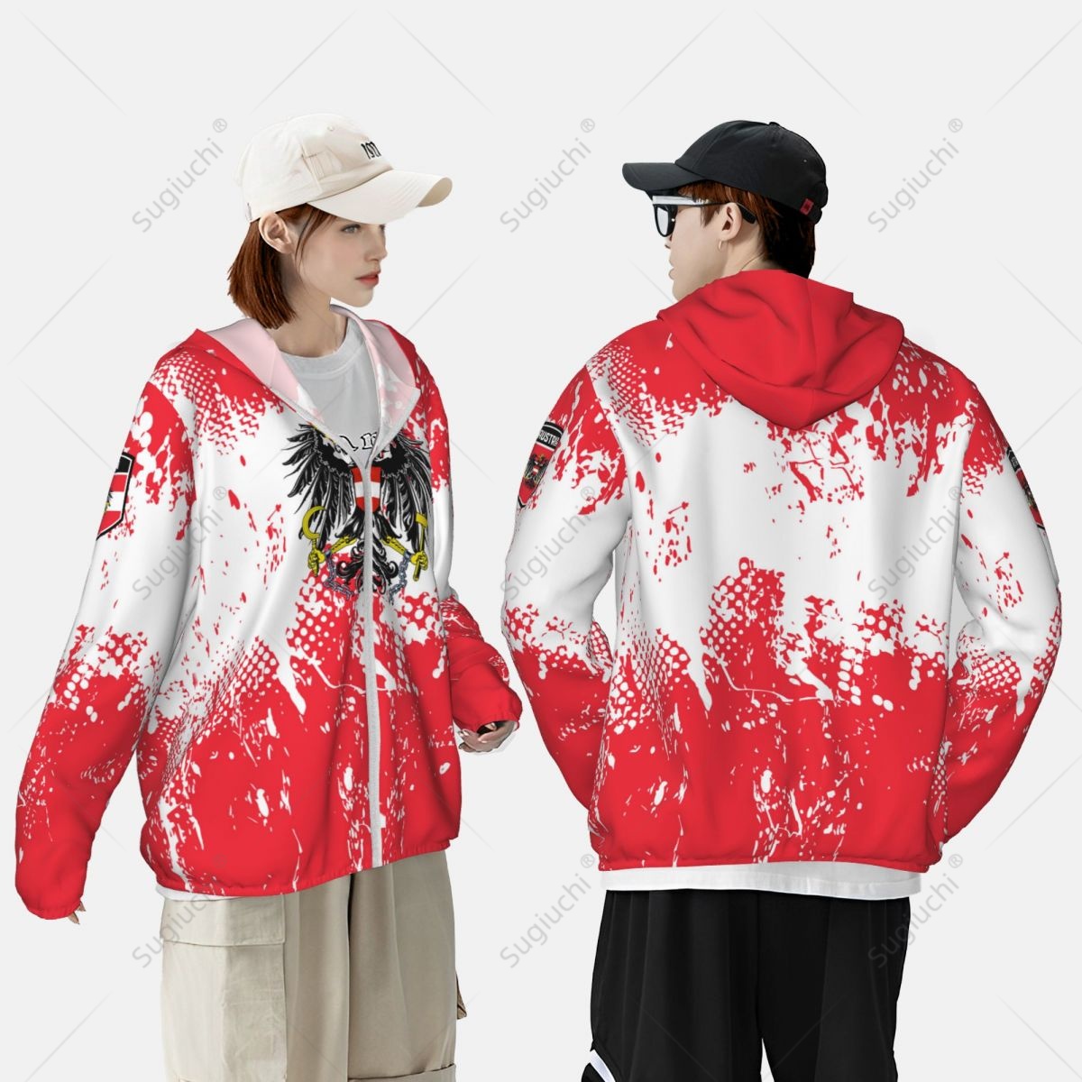 Austria Flag Sun Protection Ho - Fishing Hoodie reseña y precio