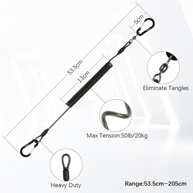 fishing tools Coiled Lanyards  - Fishing Belt reseña y precio