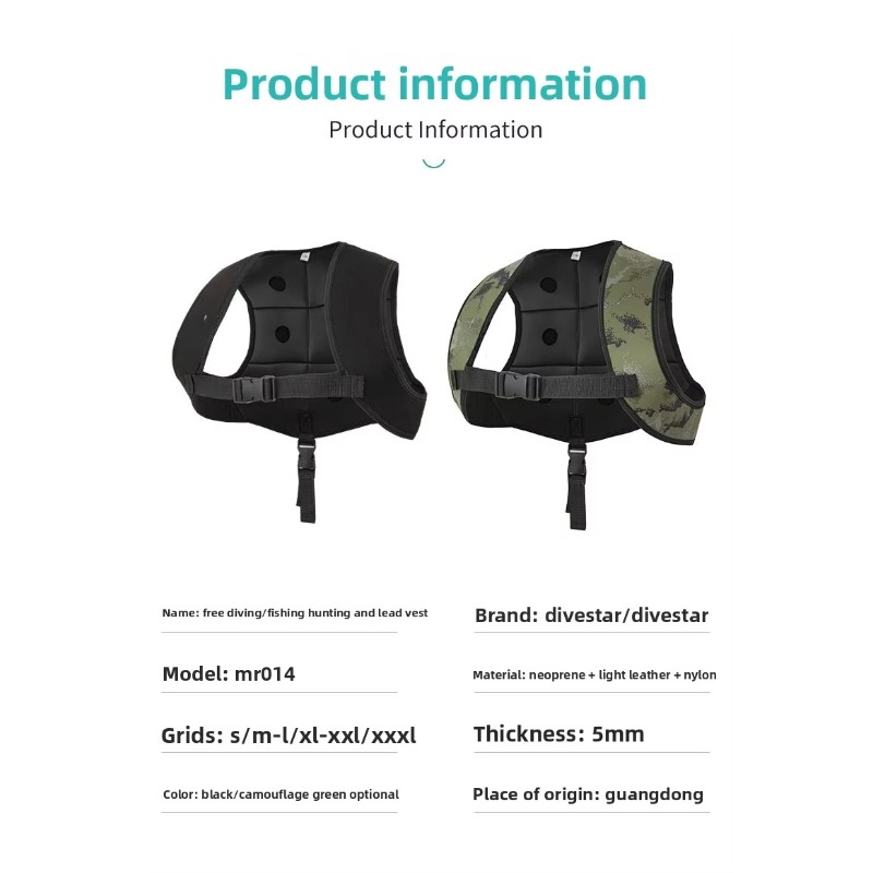 Adjustable Rubber Weight Vest, - Fishing Vest reseña y precio