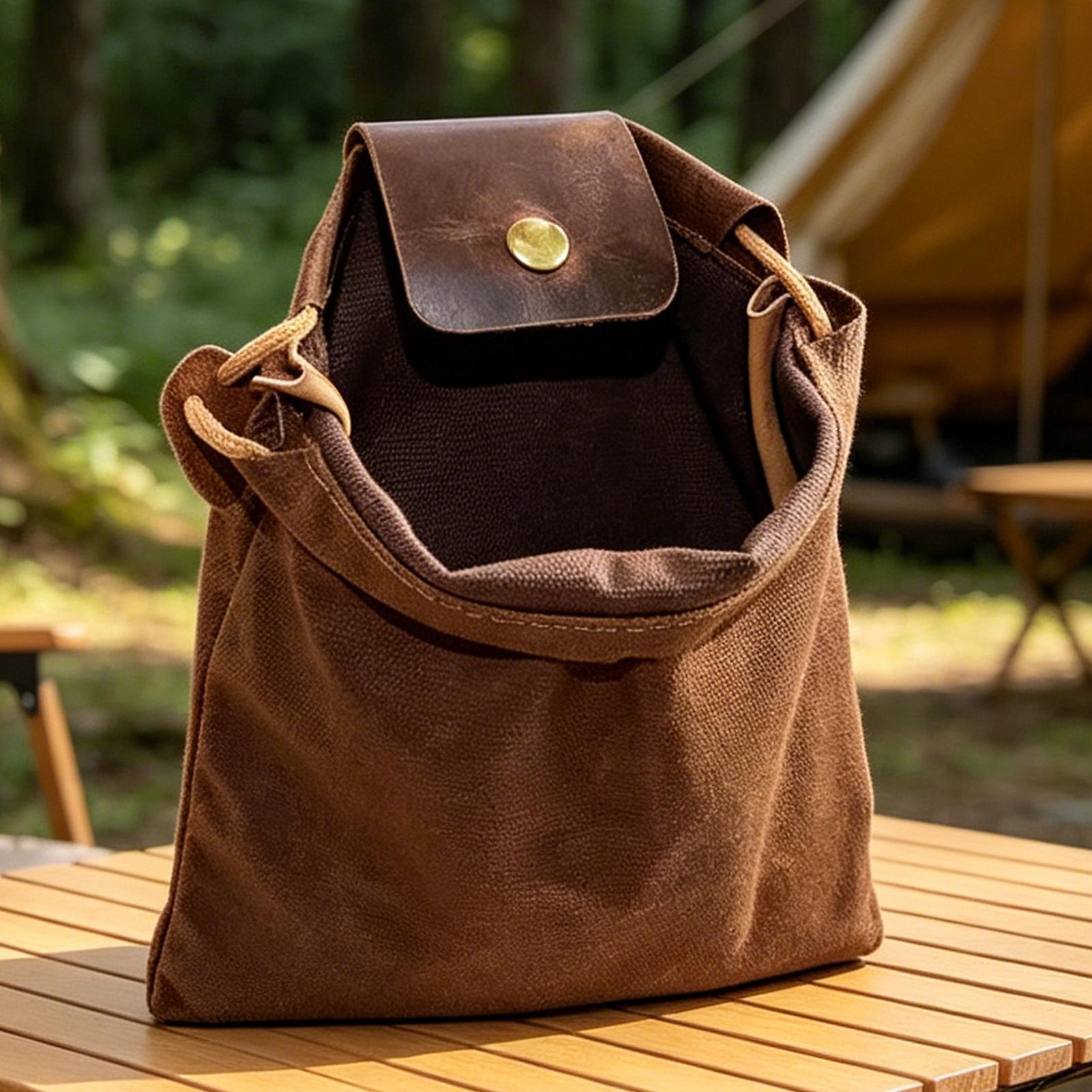 Portable Waxed Dump Pouch Mult - Fishing Belt reseña y precio
