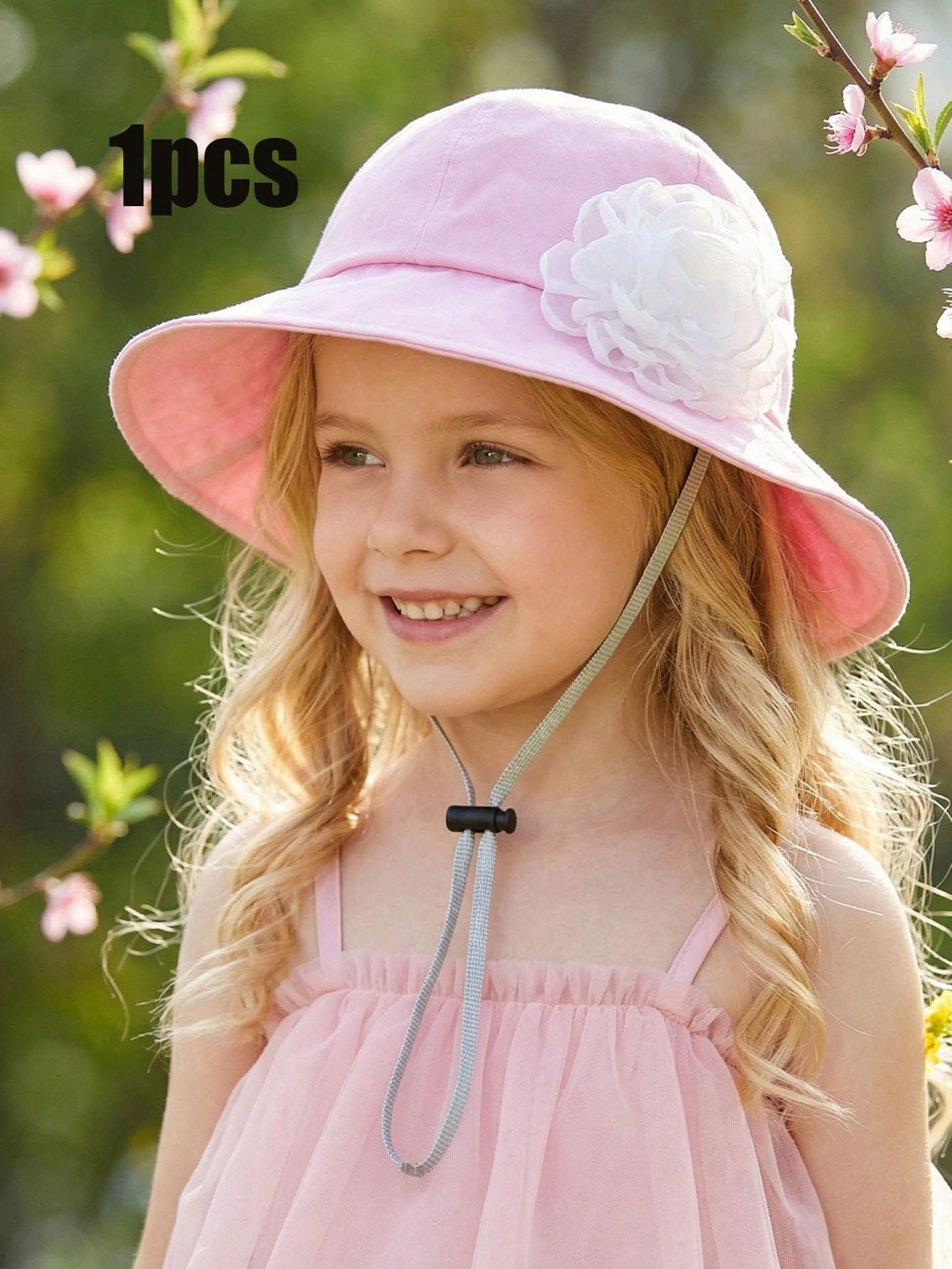 1Pc 3-8Y Girls White Big Flowe - Fishing Hat reseña y precio