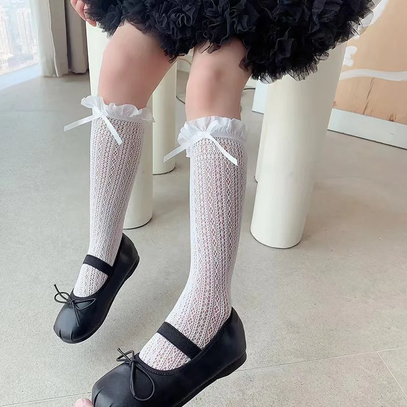 Girls Long Tube Lace Stockings - Fishing Socks reseña y precio