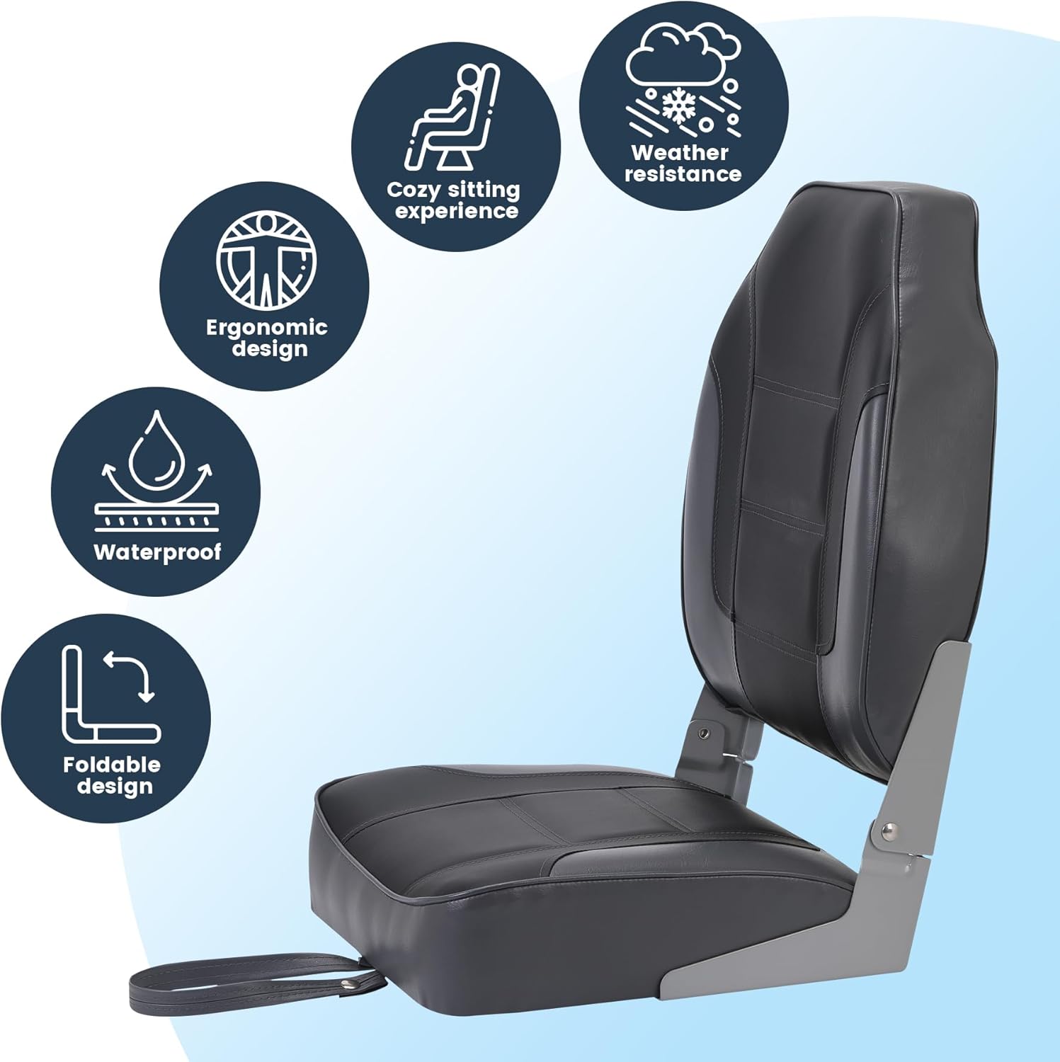 2 Pack Folding Boat Seats, Hig - Fishing Backpack reseña y precio