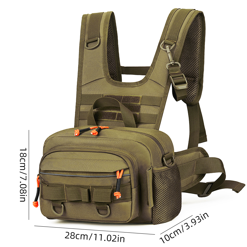 Men Chest Bag Tactical Fishing - Fishing Backpack reseña y precio