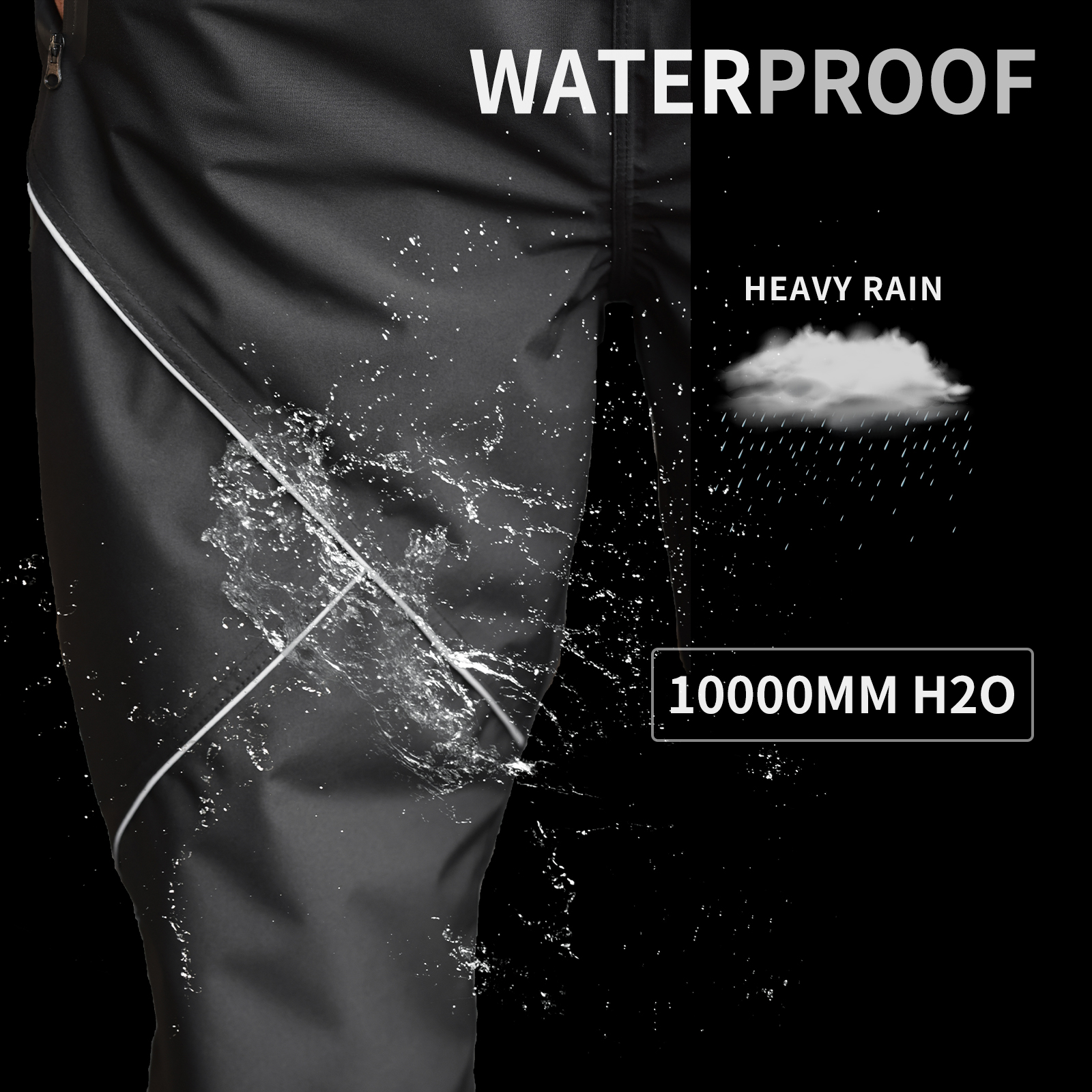 WOSAWE Cycling Rain Pants Wate - Fishing Rain Suit reseña y precio